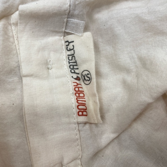 Bombay Paisley embroidered cotton top size XS - Picture 3 of 4